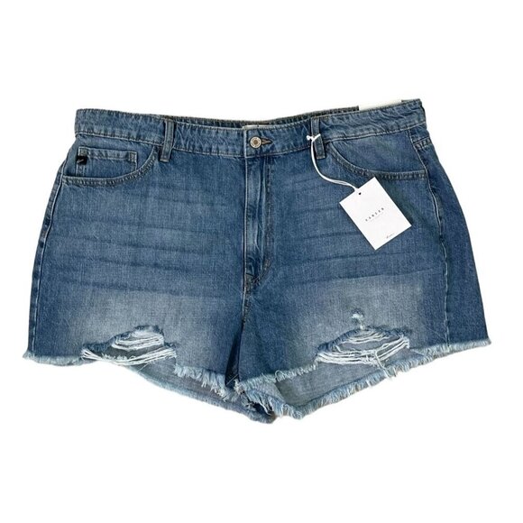 KanCan Estilo High-Rise Distressed Denim Shorts 3XL – NWT - Picture 2 of 10